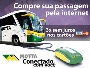 WWW.MOTTA.COM.BR, VIAÇÃO MOTA, PASSAGENS