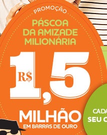 WWW.PASCOAMILIONARIA.COM.BR, PROMOÇÃO PÁSCOA MILIONÁRIA CACAU SHOW 2013