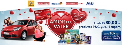 WWW.CARTAOAMERICANAS.COM.BR/PG, PROMOÇÃO P&G AMERICANAS