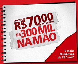 WWW.SANTANDER.COM.BR/70NOCARTAO300MILNAMAO, PROMOÇÃO R$70 NO CARTÃO R$300 MIL NA MÃO