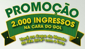 WWW.SONY.COM.BR/COPA, PROMOÇÃO 2 MIL INGRESSOS NA CARA DO GOL SONY