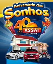 WWW.ASSAI40ANOS.COM.BR, PROMOÇÃO ASSAÍ ANIVERSÁRIO 40 ANOS